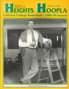 PROGRAMA DE BALONCESTO LEMOYNE COLEGE DELFINES 1989-90 VS ST ROSA CABALLEROS DORADOS - Imagen 1 de 1