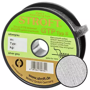 Cuerda STROFT GTP tipo S trenzada 300 m gris plateado cuerda de pesca correa tendón - Imagen 1 de 1