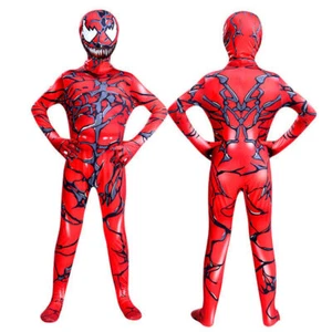 Costume Supereroe Venom Carnage Spiderman Bambini Cosplay Vestito Fantasia Halloween - Foto 1 di 9
