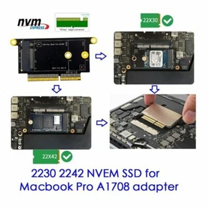 2230 2240 length NVME SSD for Macbook Pro A1708 adapter upgrade card new - Bild 1 von 12