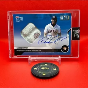 2020 TOPPS NOW Carlos Correa Astros ALDS Base Reliquia Auto Blu Parallelo #19/49 - Foto 1 di 2