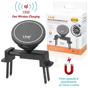 x Caricabatteria Wireless Magnetico Presa Aria Mercedes Benz Qi 15W  Linq C3525 - Foto 1 di 1