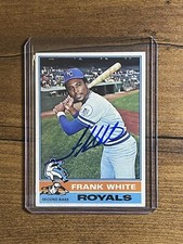 Frank White Signed 1976 Topps Card Royals Auto