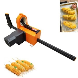 Automatic Spiral Tornado Potato Cutter Vegetable Tower Chip Twister Slicer 110V - Picture 1 of 22