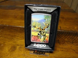 LINDA PICKEN BIG BUCK ZIPPO LIGHTER MINT IN BOX 2010 - Picture 1 of 3
