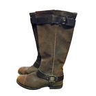 UGG Australia Harness Boots Size US 9.5 UK 8 Dree Dark Brown Suede Leather Tall