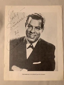 Magazine Page with Tex Beneke Photo with autograph - Picture 1 of 2