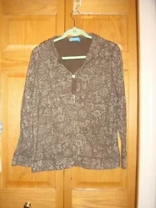 FRISCHE PRODUKTE Top L braun Hideaway Blumen French Terry Hoodie - Bild 1 von 6