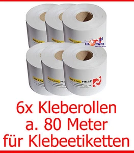 2600 Labels Custom-Printed 6x Label Rolls Adhesive Rolls Thermal Rolls New - Picture 1 of 1