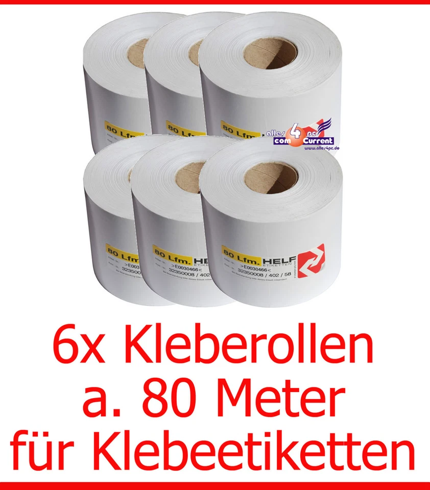 2600 Labels Custom-Printed 6x Label Rolls Adhesive Rolls Thermal Rolls New - Image 1 of 1