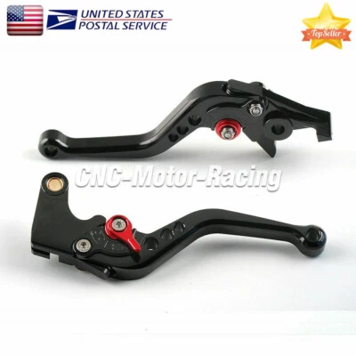 Juego de palancas de freno y embrague CNC cortas ajustables para Kawasaki Ninja 250R 2008-2012 Foto 1 de 4