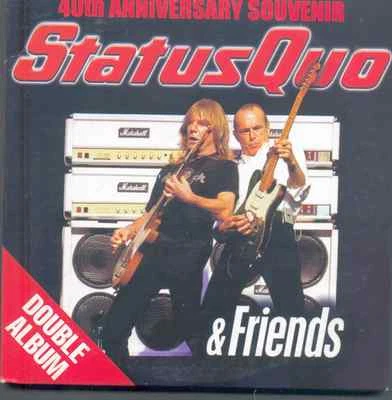 STATUS QUO & FRIENDS: 40TH ANNIVERSARY SOUVENIR -2 CD PROMO (2005) DOUBLE ALBUM - Image 1 of 2