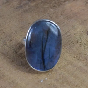 Labradorite Ring 925 Sterling Silver Handmade Ring Gift For Valentine Day - Picture 1 of 8