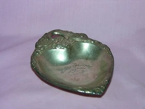 Piatto Repousse Vintage Argento a Forma di Cuore, Made In India per San Valentino - Foto 1 di 4