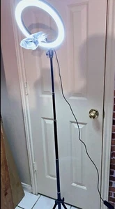 10” Ring Light W/telescoping Stand. Remote, Dimmer, Colors LED!!! Phone Mount!!! - Picture 1 of 3