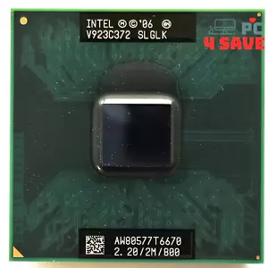 Intel Core 2 Duo Mobile T6670 2.2GHz 2MB Socket P Laptop CPU Processor SLGLK 35W - Picture 1 of 1