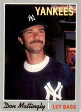 1992 Baseball Cards Magazine '70 Topps Replicas #32 Don Mattingly Yankees
