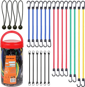NEW CARTMAN 24 PCS BUNGEE CORDS ASSORTMENT JAR 10", 18", 24", 32", 40", 8" - Picture 1 of 7