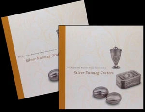 Antica grattugia inglese argento sterling noce moscata verde collezione catalogo 2 copie - Foto 1 di 12