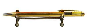 MBO Gold plated over Brass c.1979's Ballpoint pen&LCD by Quartz Digital Watch - Imagen 1 de 13