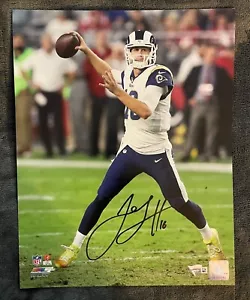 JARED GOFF SIGNED AUTOGRAPHED 11x14 PHOTO LOS ANGLES RAMS NFL QB FANATICS COA - Picture 1 of 5