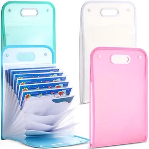 4 Pcs A4 File Folders13 Pockets File Organizer with Labels A4 Expanding File ... - Picture 1 of 6