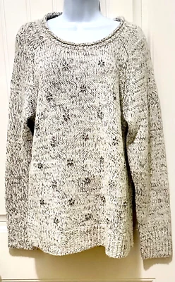 Новый с Ярлыками Ann Taylor лофт пуловер бисером звезда коренастый свитер Sz. XL MRSP $89,50 - Изображение 1 из 2