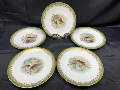 Set of 5 Designs ~ Gilman Collamore & Co New York" FISH" Cabinet Plates (set #2) - Image 1 of 4