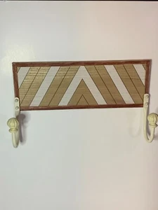 Metal and wood decore, OOAK towel, key and apron rack - Picture 1 of 5