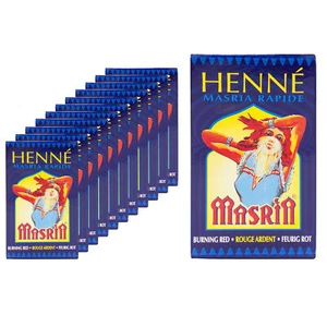 Henna Pflanzenhaarfarbe - Haarfärbemittel für feurigrotes Haar - 12St. á 90g - Bild 1 von 5