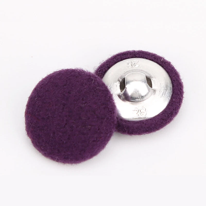 12x Fabric Covered Metal Shank Round Sewing Buttons for Suits Dress Coat Costume - Image 1 of 4