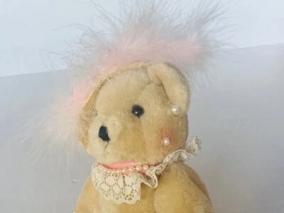 Oso de peluche peluche peluche articulado algodón triturado pluma antropomórfica Foto 1 de 4