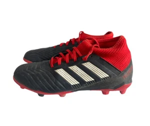 Adidas Predator 18.3 Football Boots Size UK 5 Red Black FG Trainer Shoes Moulded - Picture 1 of 11