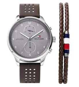 Tommy Hilfiger Men's Chase Quartz Watch With Leather Strap 2770047 - Picture 1 of 6