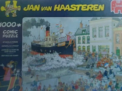 RARO Rompecabezas Jan Van Haasteren 1000 piezas ST NICHOLAS PARADE - ¡Nuevo y sellado! Foto 1 de 4