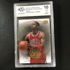 2009-10 upper deck michael jordan legacy gold #19 BCCG 10