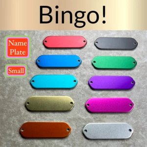 Custom Engraved Tags Personalized NAME PLATE ID Tags NAME PLATE SMALL COLOR Tag - Picture 1 of 17