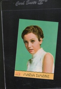 # 173  MARIA  SIMONE   1968 PANINI CANTANTI  clean FROM  just opened  SEALED SET