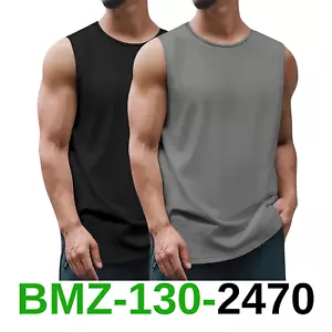 COOFANDY Muscle Tanks for Men 2 Pack Boxing Gym Tank Top Workout Sleeveless, XXL - Picture 1 of 5