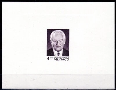 SLANIA GRABADO MÓNACO 1987 PRÍNCIPE RAINIER PRUEBA SCOTT #1607a MNH Foto 1 de 3