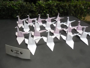 Large Origami Paper Cranes x 20 pcs - table decoration/weddings/parties   - Picture 1 of 24