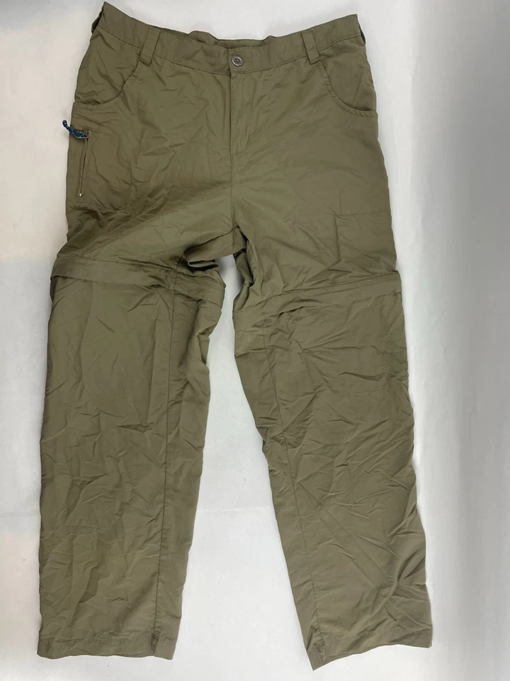 White Sierra Pants Women's Size L Greenish Brown Zip Off Shorts Pants High Rise - Image 1 of 4