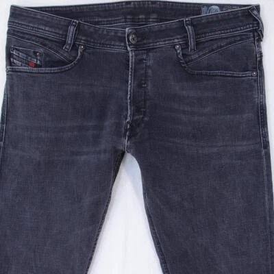 Mens Diesel IAKOP R4Q80 Stretch Slim Tapered Grey Jeans W36 L32 - Image 1 of 4