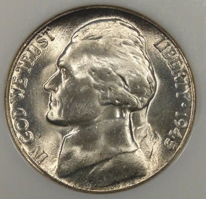 1945-S Jefferson Nickel 5c NGC Certified MS67 - Picture 1 of 4
