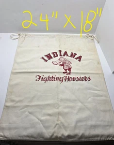 VINTAGE INDIANA UNIVERSITY HOOSIER KAMPFSTRUMPFHALTER WÄSCHESACK SACK - Bild 1 von 9