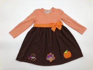 BONNIE JEAN TODDLER GIRL'S BABYDOLL THANKSGIVING DRESS size 3T - Picture 1 of 9