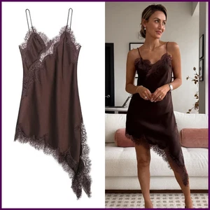 UNIZERA Damen Kleid Spitze Asymmetrisch Sexy Straps Sommer 2025 Neu - Bild 1 von 29