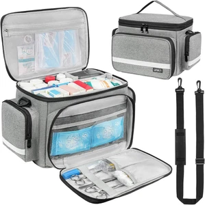 Tasche, Erste Hilfe Tasche leer, Heimgesundheit Krankenschwester Tasche mit abnehmbarer Trennwand, Zubehör - Bild 1 von 8
