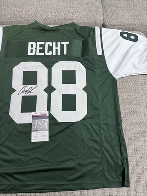 Anthony Becht Signed Autograph Custom Jersey -JSA Coa - New York Jets - Image 1 of 4