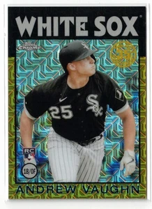 2021 Topps Chrome Update 1986 GOLD Mojo RC Andrew Vaughn #86C-17! Rookie! /50 - Picture 1 of 2